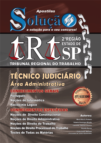 Apostila TRT-SP 2013 - Técnico Judiciário Administrativo