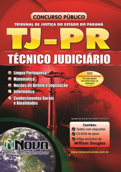 Apostila TJ-PR 2013 - Técnico Judiciário