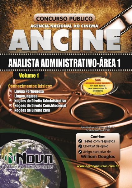 Apostila ANCINE 2013 - Analista Administrativo Área 1