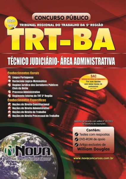 Apostila TRT-BA 2013 - Técnico Judiciário - Administrativo