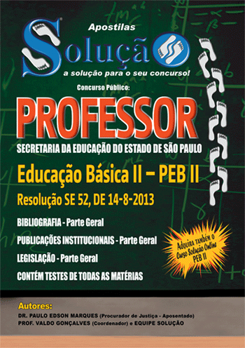 Apostila Professor PEB l e PEB ll - SEE-SP 2013