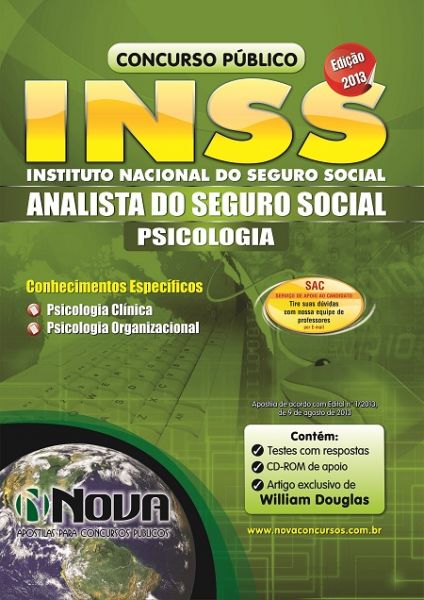 Apostila Analista do INSS 2013 - Formação Psicologia