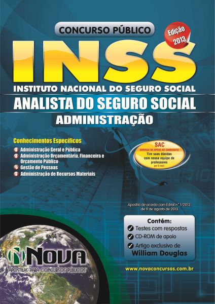 Apostila INSS 2013 - Analista Formação em Administração